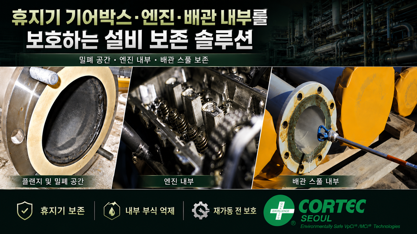 휴지기 기어박스·엔진·배관 내부를 보호하는 설비 보존 솔루션 썸네일